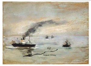 Postal artística - Max Liebermann: Rainstime an der Elbe - Imagen 1 de 1