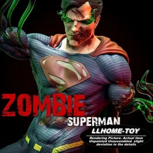 Zombie Super Man Resin 1:6 Scale Model Kit Unpainted 3d Print GK Statue Figure - Picture 1 of 12