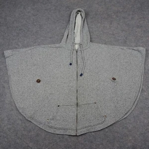 Quiksilver Sweater Womens XSmall Small Grey Cape Shawl Sweatshirt Hoodie Poncho - Picture 1 of 15