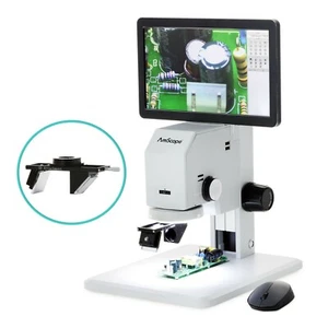 Microscopio de inspección digital 3D 0.7X-4.5X + pantalla HD de 11.6 "+ visor giratorio 3D - Imagen 1 de 8