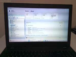 Lenovo ThinkPad T550 15.6” Core i5-5300U 2.3GHz 16GB RAM 128GB SSD Win11 Pro - Picture 1 of 8