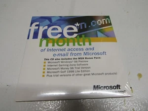 New Sealed Microsoft MSN Internet Access Version 2.6 Windows 95 PC CD - Picture 1 of 2
