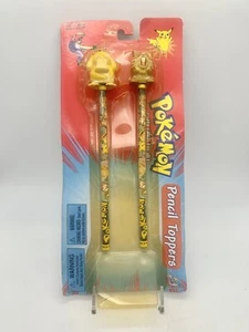 Vintage 1999 Psyduck & Raticate Pencil Topper Pokemon Toy Island New (damaged) - Picture 1 of 2