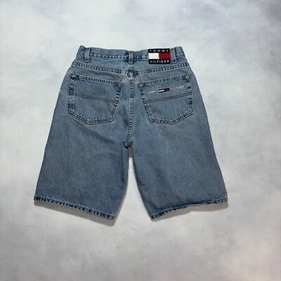 Pantalones Cortos Vaqueros Tommy Hilfiger Vintage Años 90 Talla 30 Lavado Ligero Hechos en EE. UU. Foto 1 de 4