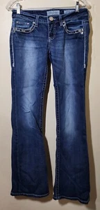 Women's Buckle Daytrip Leo Bootcut Jeans 28R W30/l 29 Low Rise Flattering! - Picture 1 of 6
