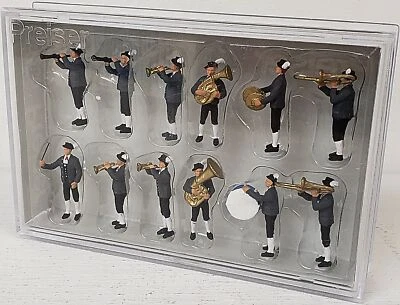 PREISER #10250 NEW HO 1/87 Scale Set of 12 Bavarian Band Players - Image 1 of 4