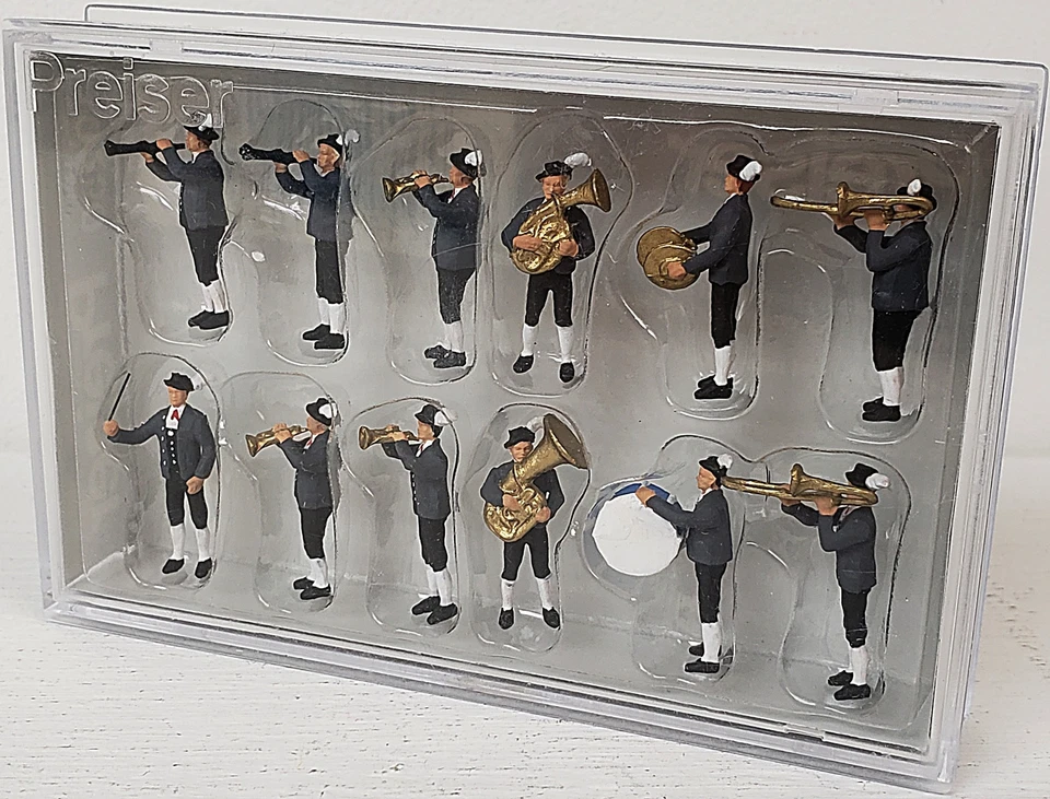 PREISER #10497 HO 1/87 Scale Set of 6 Construction Worker Scaffolders