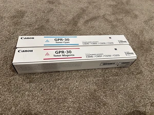 Lot of 2 Canon GPR-30 Genuine Cyan Magenta Toner Factory Sealed OEM ORIGINAL - Picture 1 of 1