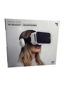 VR Virtual Reality Headset Sharper Image White/Black for Smartphone - Picture 1 of 9