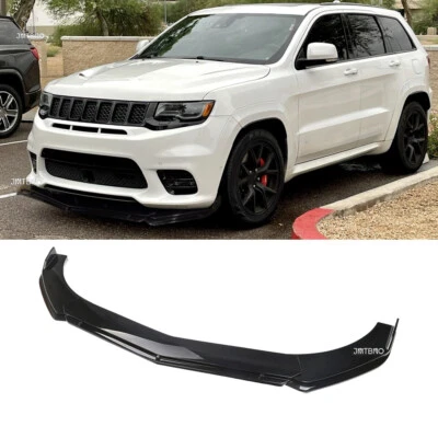Alerón labial parachoques delantero negro para Jeep Grand Cherokee SRT/SRT8 Limited SUV Foto 1 de 4