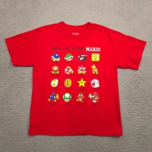 Nintendo Super Mario Hall of Fame T-Shirt Kinder Large Rot 2012 Classic Figuren - Bild 1 von 9
