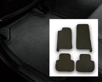 1995 - 1997 Jaguar XJ6 Floor Mats 4 PIECE Mat Set * BLACK COLOR w/ ds heel pad - Image 1 of 4