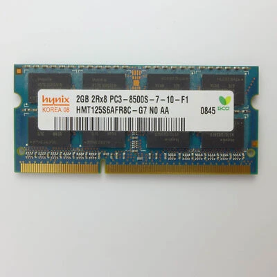 2 GB DDR3 SDRAM PC3-8500 (DDR3-1066) HMT125S6AFR8C-G7 N0 AA Ram Memoria Hynix - Immagine 1 di 3