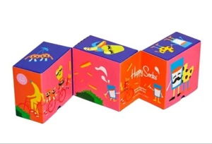HAPPY SOCKS Kids' Better Together Cotton 3 Pairs Socks Gift Set Size 2-3Y NWB - Picture 1 of 3