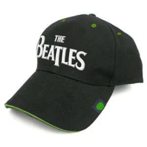 The Beatles - Logo con reflejos verdes de manzana - Gorra de béisbol negra - Imagen 1 de 1