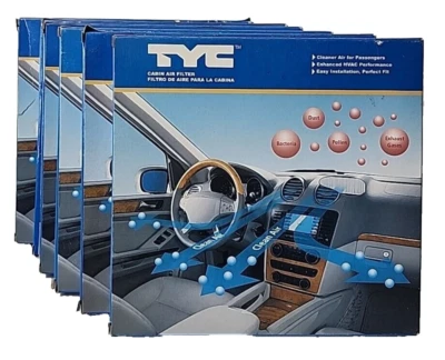 6 Lot TYC Carbon Cabin Air Filters Fits 2005/20 Tacoma 2003/08 Vibe 2013/16 Dart - Image 1 of 4