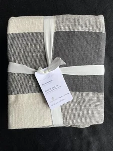 POTTERY BARN BRYCE CHECK FULL / QUEEN DUVET W/ 2 STANDARD SHAMS NEW W/ TAGS - Picture 1 of 5
