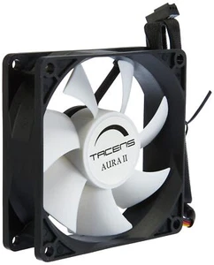 3AURAII8 Ventilateur PC 8 cm Ultra-silencieux Anti-poussière Noir - Picture 1 of 4