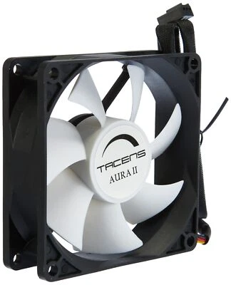 3AURAII8 Ventilateur PC 8 cm Ultra-silencieux Anti-poussière Noir - Image 1 of 4