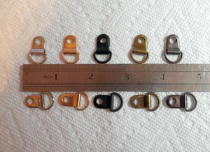 20 piezas Clip de acero y anillo en D y remaches__Ojo de encaje para botas de senderismo, zapatos, bolsas  - Imagen 1 de 3