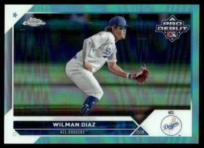 2023 Topps Pro Debut Chrome Wilman Diaz /75 ACL Dodgers #PDC-22 - Image 1 of 2