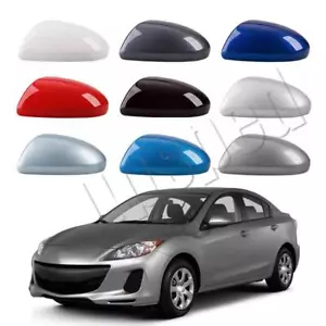 Left Right Side Rearview Mirror Cap Cover No Signal For Mazda 3 2 2010-2013 New - Picture 1 of 27