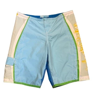 Roxy Quiksilver Vintage 90's Y2K Surf Board Shorts Size 9 - Picture 1 of 6
