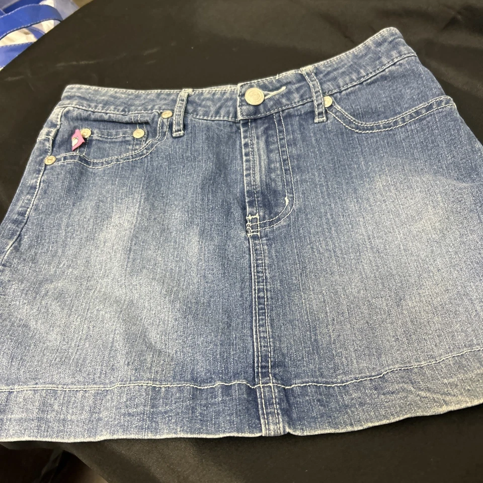 Bobby Jack Y2K джинсовой ткани мини юбка вышитая девочек 12 - Изображение 1 из 4