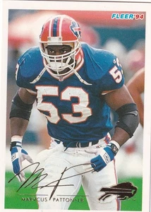 1994 Fleer #45 Marvcus Patton Buffalo Bills handsigniert - Bild 1 von 2
