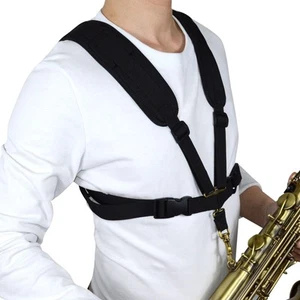 Saxophone Harness Strap, Padded Shoulder & Chest Sax Strap for Baritone, Teno... - Picture 1 of 6