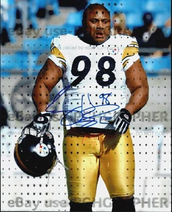 CASEY HAMPTON SIGNED HANDSIGNIERT 8x10 - Texas Longhorns - Pittsburgh Steelers - Bild 1 von 1