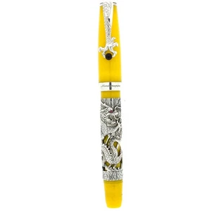 Pluma estilográfica Montegrappa Oriental Zodiac Millennium Dragon Sterling 2000 edición limitada - Imagen 1 de 13