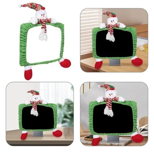  Schneemann -Computerstaubbedeckung Weihnachtliche Computermonitorabdeckung - Afbeelding 1 van 12