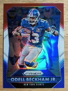 2015 Panini Prizm Prizms Rosso Bianco e Blu #184 Odell Beckham Jr. - Foto 1 di 2