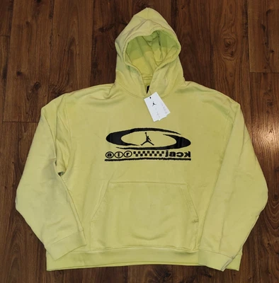 Nike Air Jordan Travis Scott Jumpman Celery Hoodie Men's Size XL FQ7821-308 $175 - Image 1 of 4