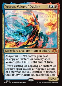Veyran, Voice of Duality Commander: Tarkir: Dragonstorm NM MTG Non-Foil - Picture 1 of 1