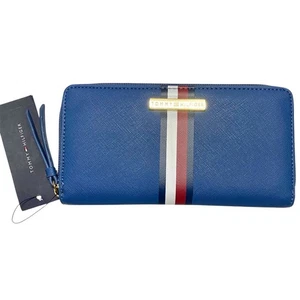 Tommy Hilfiger Geldbörse Damen Blau mit umlaufendem Reißverschluss - Neu mit Etikett - Bild 1 von 10