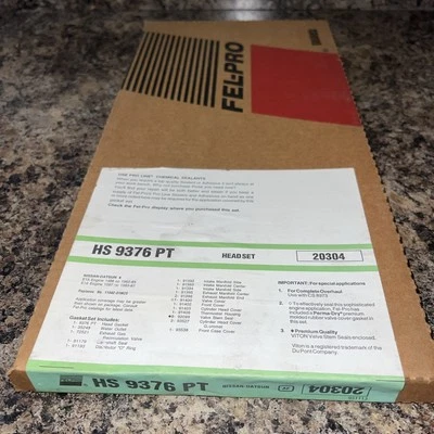 ¡Juego de juntas de culata de motor FEL-PRO HS9376PT! ¡Envío gratis! Foto 1 de 3