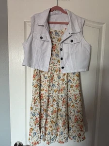 KNIT WORKS GIRLS PIECE DRESS SET SIZE Plus Vest In 20.5 And Dress In 18.5 XXL - Picture 1 of 2