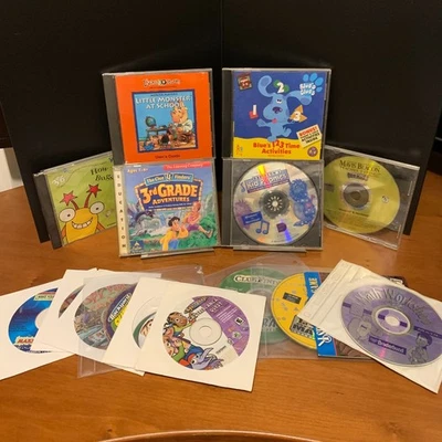 Lote de 19 CDs PC Aprendizaje y Juego Infantil Retro Vintage, LEER DESCRIPCIÓN Foto 1 de 4