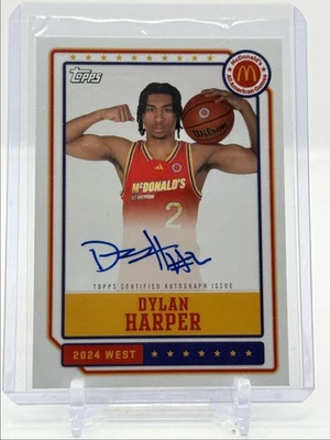 DYLAN HARPER 2024-25 TOPPS MCDONALD'S ALL AMERICAN AUTOGRAPH B AUTO Q3093 - Image 1 of 2