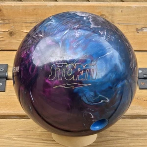 Vintage 15 Pfund 5 Oz Sublime SHOCK TRAUMA lila blau silber Bowlingkugel - Bild 1 von 8