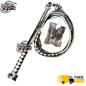 6-Feet Bullwhip Genuine Cowhide Leather Handmade Bull Whip | Indiana Style - Picture 1 of 5