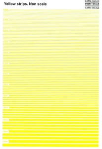 Print Scale Decals YELLOW STRIPES - Picture 1 of 1