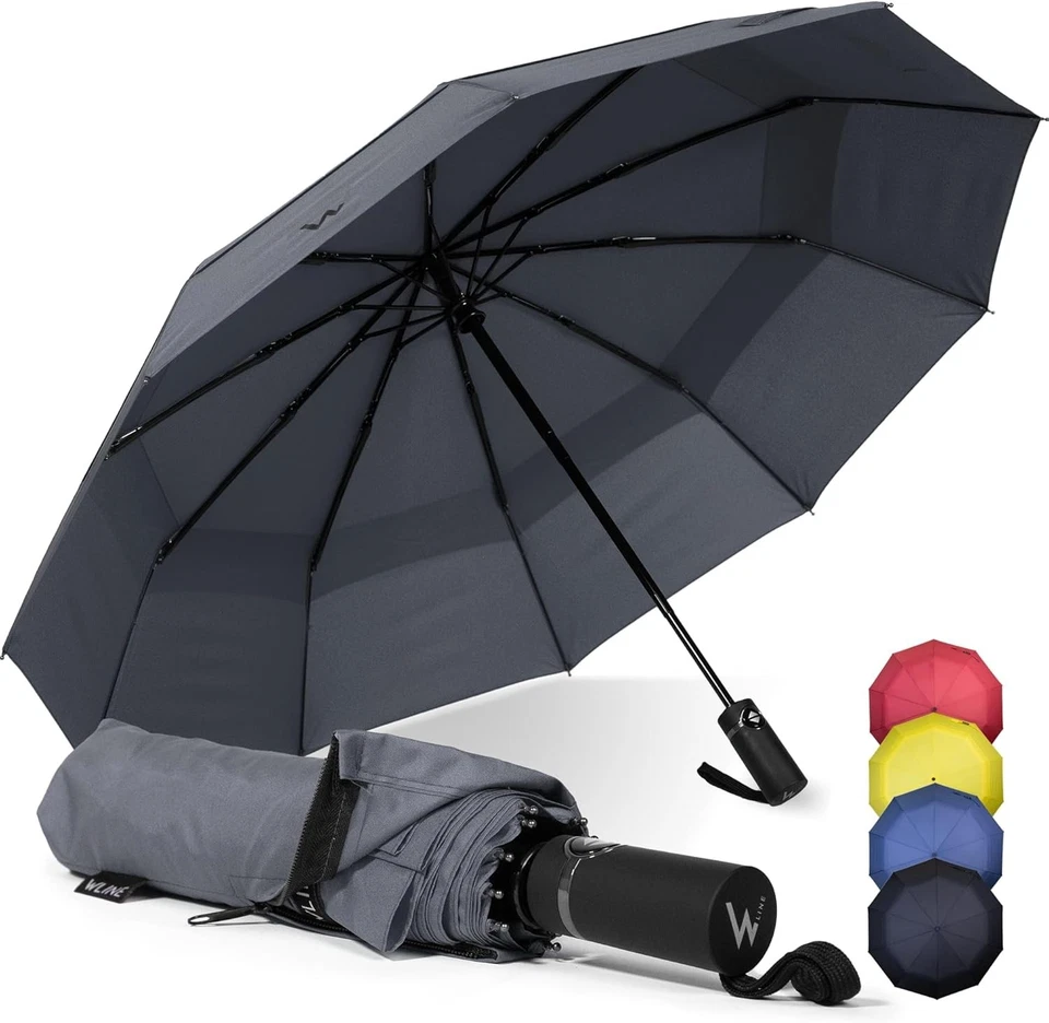 Wline Wind Ombrello Pieghevole Automatico Antivento 6 COLORI (con cover morbida) - Immagine 1 di 1