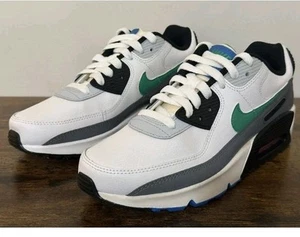 NIKE AIR MAX 90 CUERO GS BLANCO ESTADIO VERDE JUVENIL DV3607-102 TALLA 3.5 NUEVO - Imagen 1 de 8