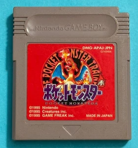 Authentic Pokémon Red Japanese GameBoy GB Pocket Monsters Tested - Picture 1 of 2