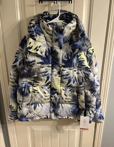 Lululemon Wunder Puff Jacket Size 6 White Blue Yellow CMCL NWT - Picture 1 of 9