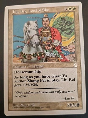 Liu Bei, Lord Shu Portal Three Kingdoms MTG Regular Moderately Played  - Image 1 of 3