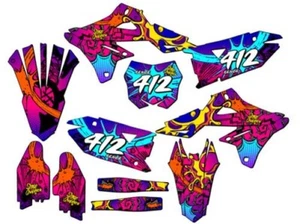 2018-2023 RMZ 450 ZANY Pink Senge Graphics Kit Compatible with Suzuki - Picture 1 of 10